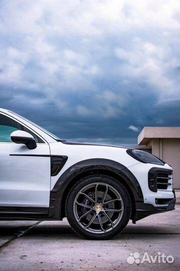 Обвес на porsche cayenne сухой карбон