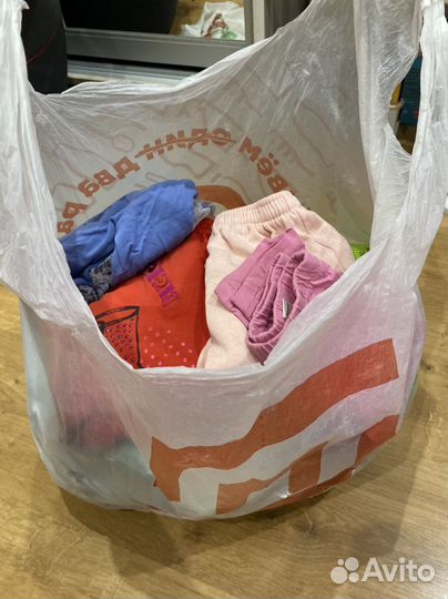 Вещи пакетами размеры разные детская
