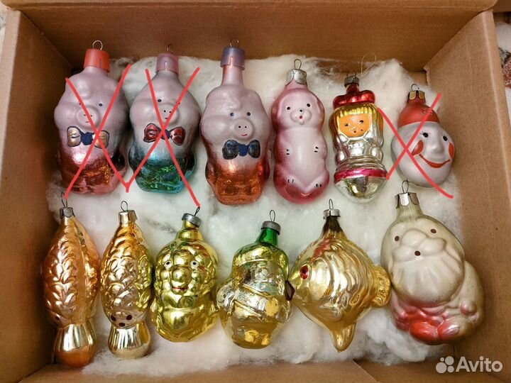 Елочные игрушки СССР
