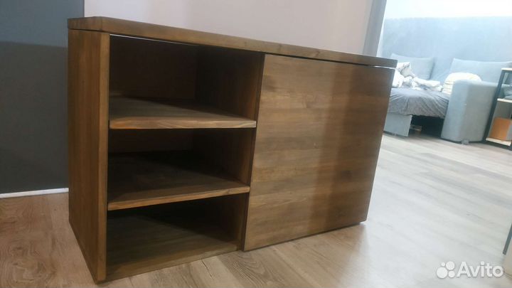 Тумба под раковину подвесная дерево натуральное