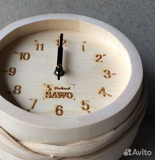 Часы вне сауны