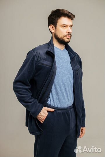 Мужской спортивный костюм на флисе