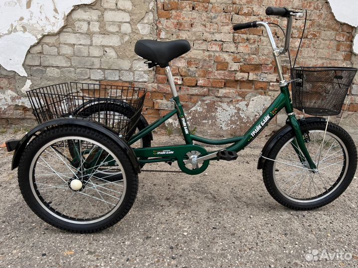 Комфортный трехколесный велосипед для взрослых