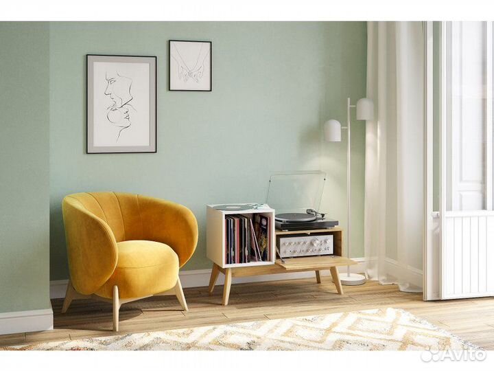 Тумба для винила Лемос-2 White