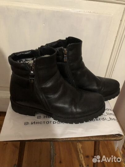 Ботинки женские зимние 38 размера кожаные