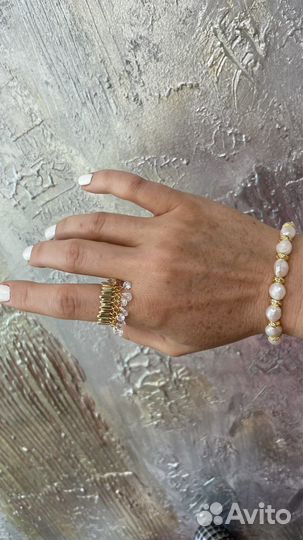 Колье из натурального жемчуга