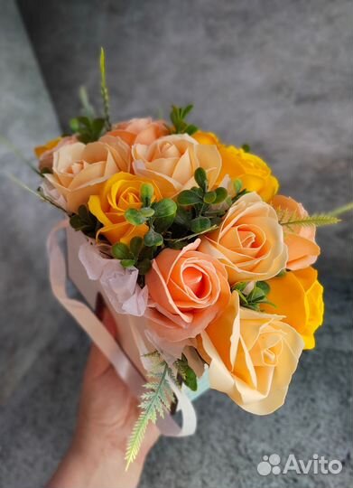 Букет из пенных роз,мыло ручной работы