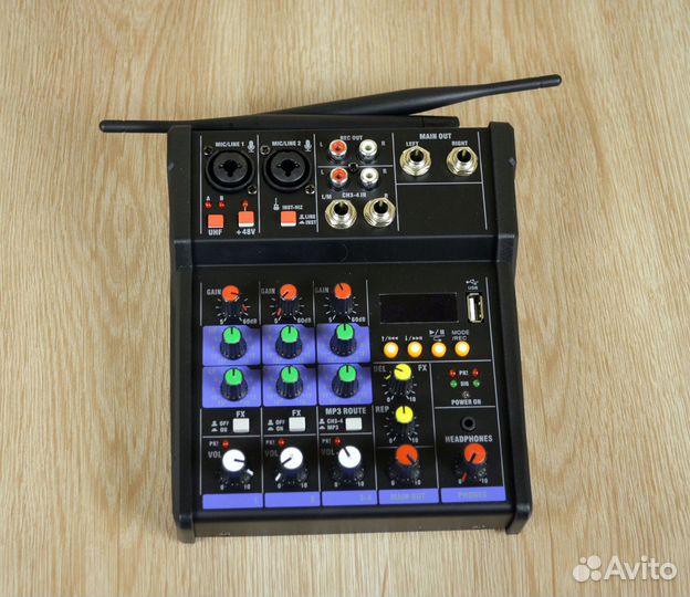 Микрофоны беспроводные и микшер