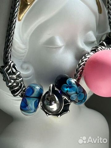 Шармы trollbeads цветы