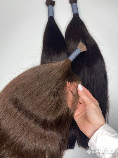 Волосы натуральные, 50см, надёжно