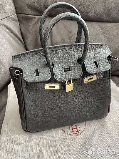 Сумка hermes birkin 25 togo noir gold