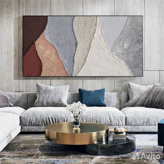 Современная картина маслом волны