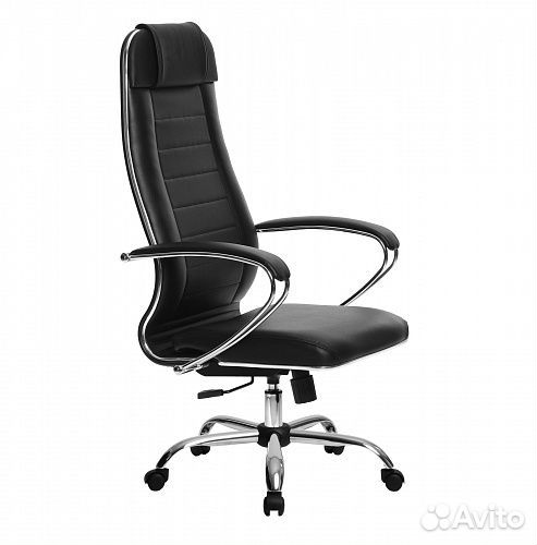 Кресло Метта 29 кожа (перфорир) черный