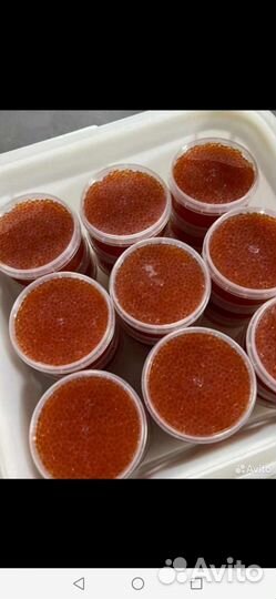 Икра красная форели, кеты и горбуши премиум