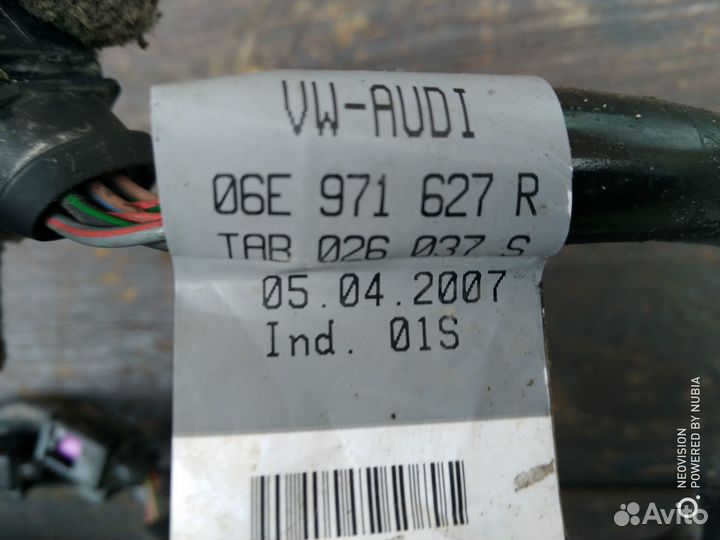 Жгут проводов форсунок 1-3ц Ауди А6 С6 2.8 ccda