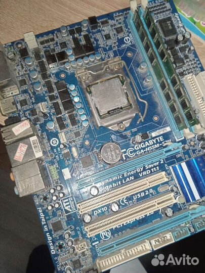 Комплект мать проц память+башня