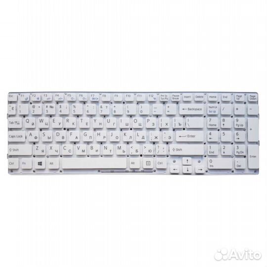 Клавиатура ноут. Sony VPC-EB Белая. Отп. в регионы