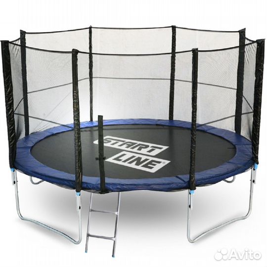 Батут 12 футов(366 см) с внешней сеткой и лестнице