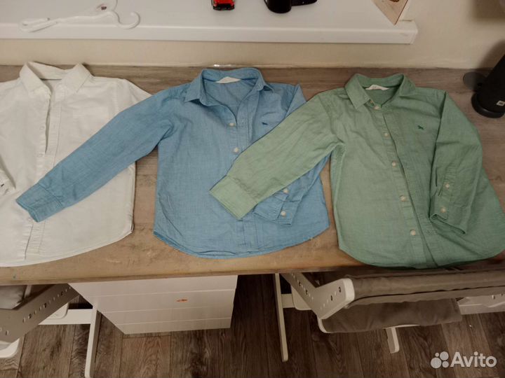 Рубашки на 6-7 лет (122 размер) h&m