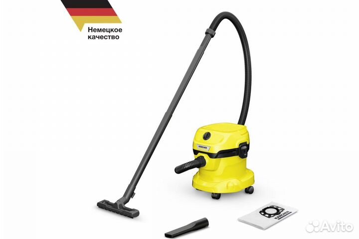 Строительный пылесос Karcher WD 2 Plus (керхер)