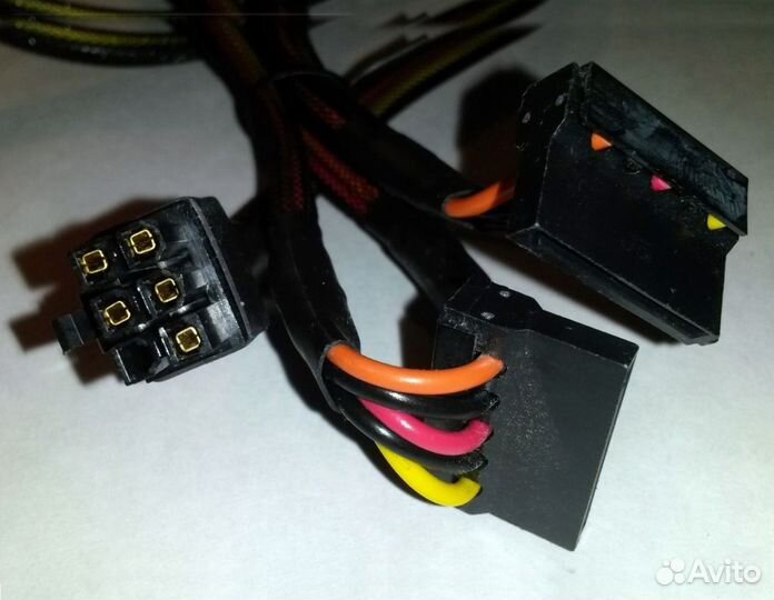 Кабель питания переходник 6pin (4pin) на sаtа