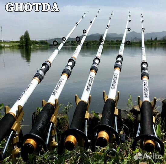 Удочка спиннинг крючки приманка кормушка + прокат