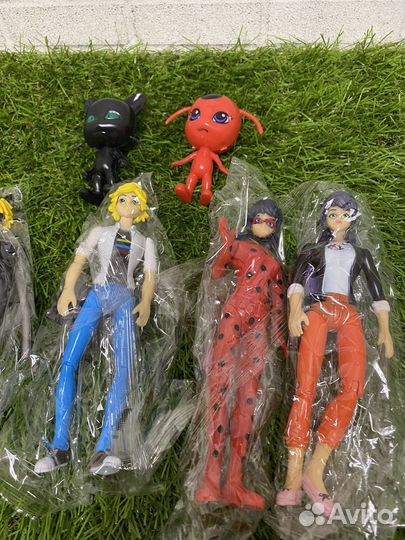 Нобор фигурок Леди Баг, Супер Кот, Маринет, Эдриан