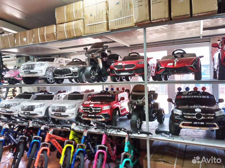 Детские электромобили в ассортименте