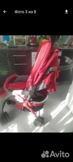 Прогулочная коляска chicco simplicity plus red