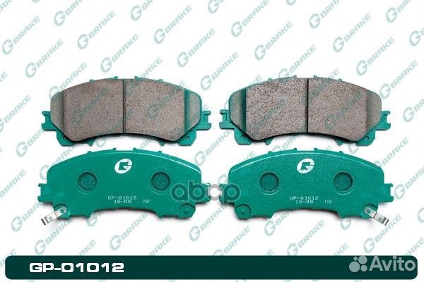 Колодки тормозные дисковые GP01012 gbrake