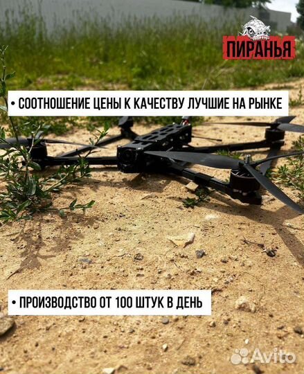 Дpон FPV Рiranha 10 дюйм