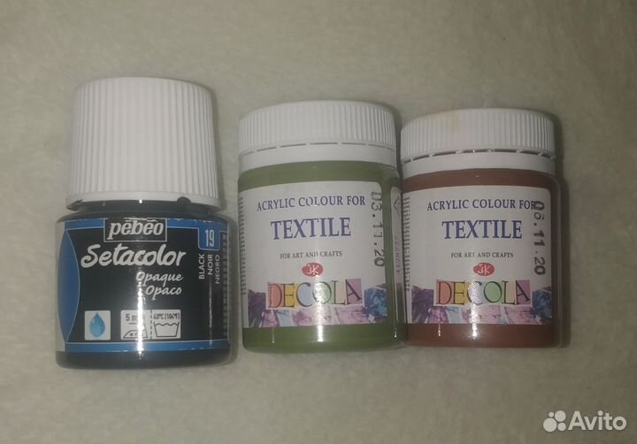 Краски по ткани Decola