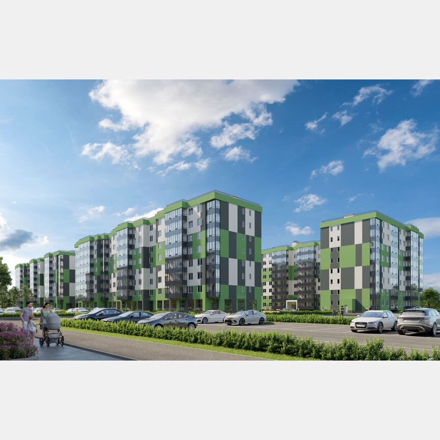 2-к. квартира, 63,6 м², 3/8 эт.