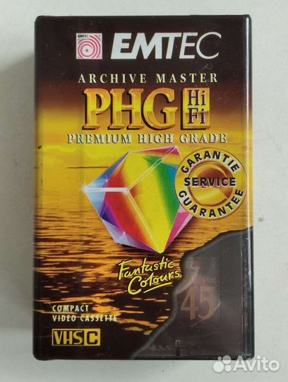 Новая видеокассета S-VHS-C 45 минут