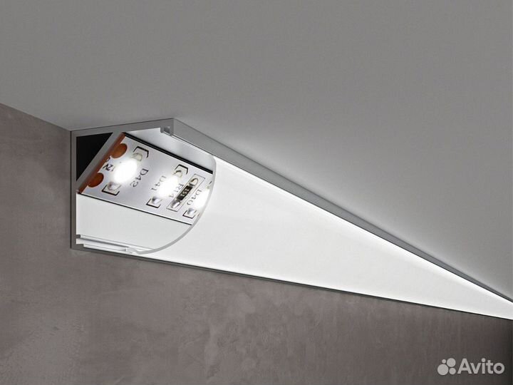 Профиль алюминиевый для светодиодной LED ленты(2м)