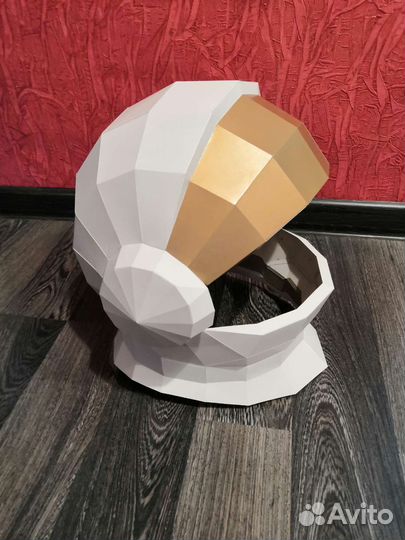 Шлем космонавта. Паперкрафт. Модель 2