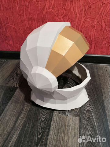 Шлем космонавта. Паперкрафт. Модель 2