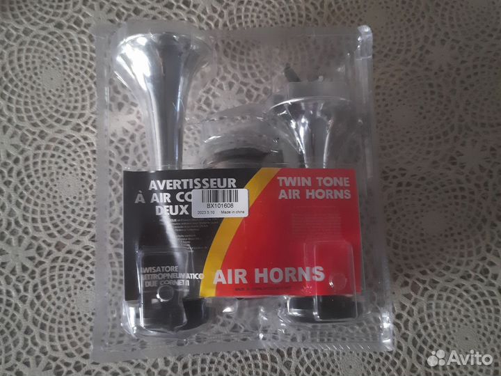 Сигнал воздушный 12в с компрессором