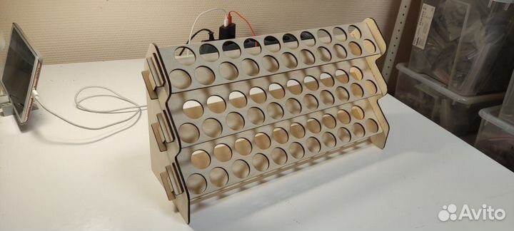 Подставка для красок Vallejo 63 ячейки, без клея