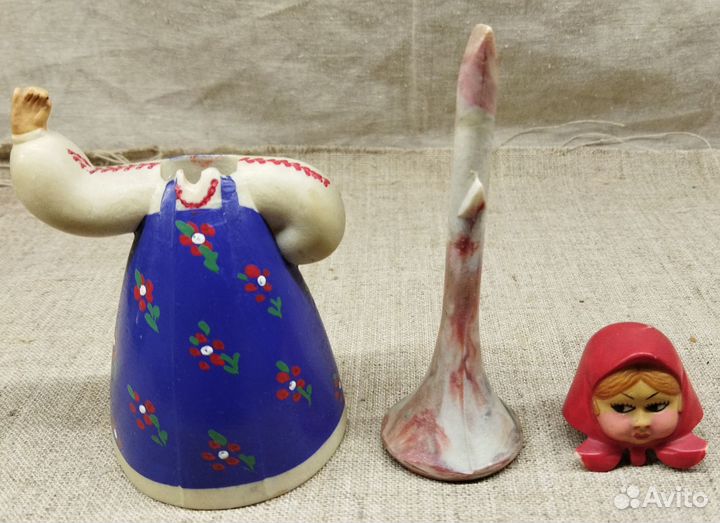 Кукла качалка болванчик. Дeвочка 12,5см СССР