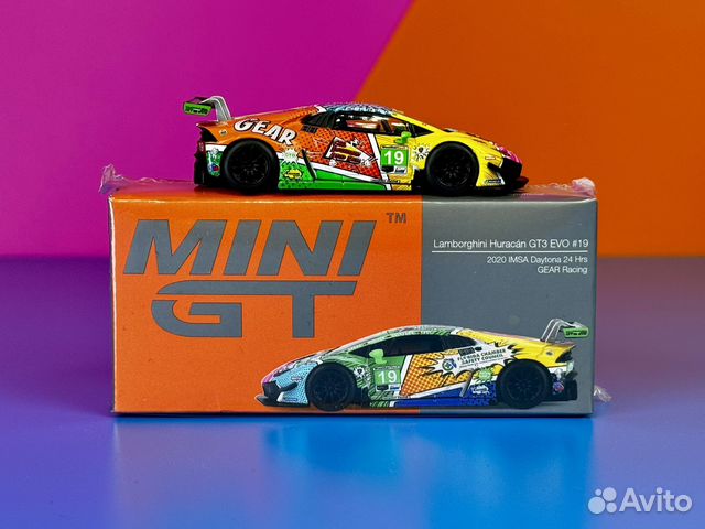 Mini GT 552 Lamborghini Huracan GT3 Evo #19 купить в Москве по низкой ...