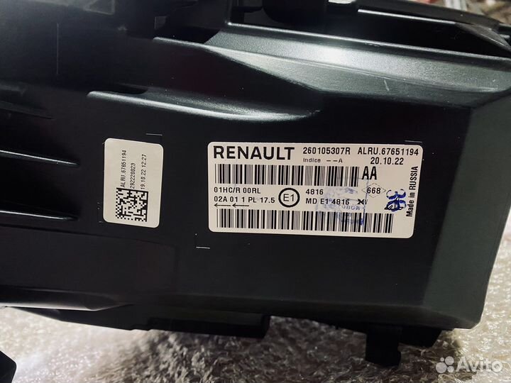 Новая - Оригинал Фара на Renault Arkana - Аркана