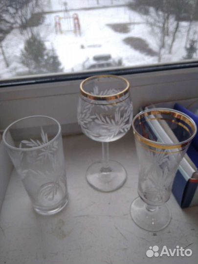 Фужеры, стаканы