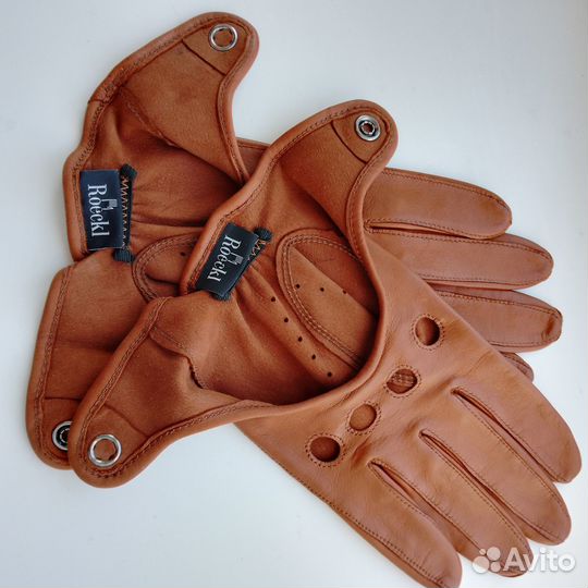 Перчатки женские кожаные