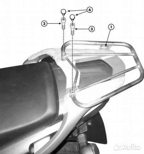 Givi Крепеж центр. кофра Yamaha TDM 900 (02-14)