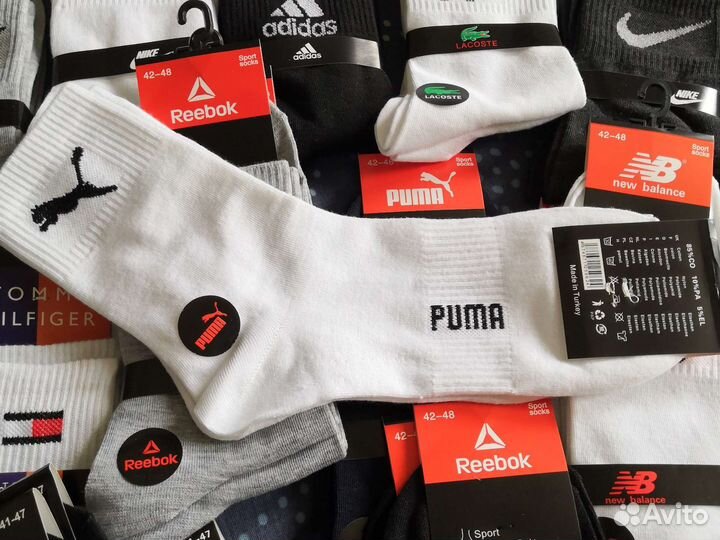 Носки Nike Adidas Puma Reebok Tommy