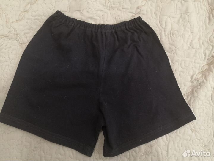 Шорты черные х/б на 5-8 лет