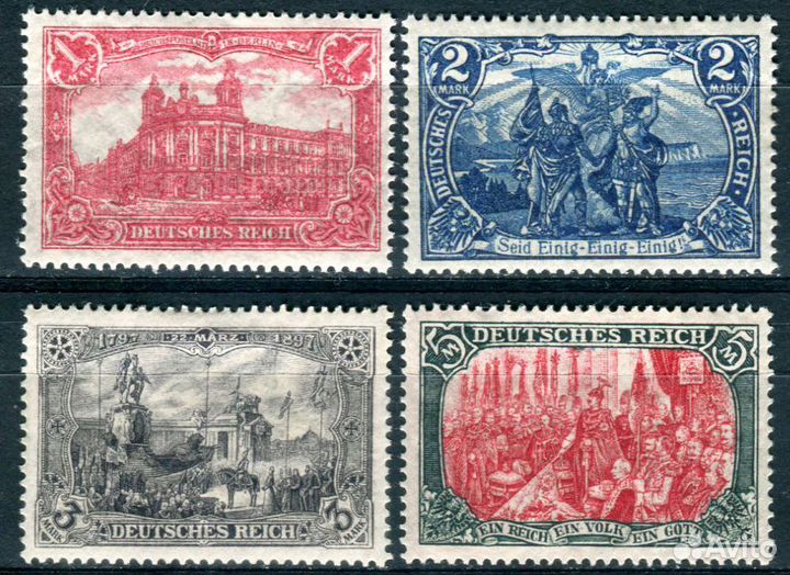 Германия 1915-1919 Mi 94B II-97B II