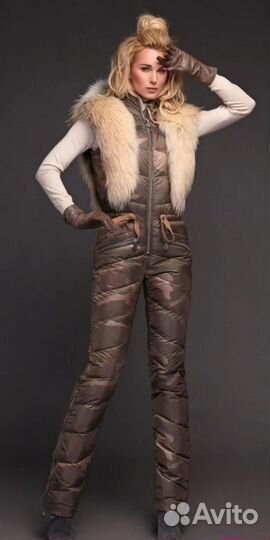 Комбинезон пуховый Naumi оригина бронза gold жилет