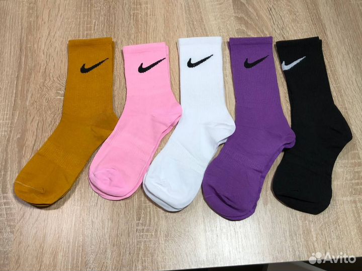 Носки женские Nike. Набор из 5 пар, средние